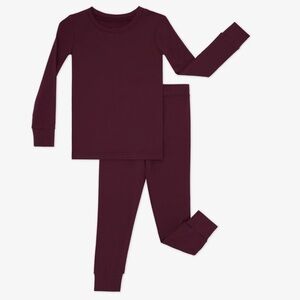 NWT Little Sleepies Classic Burgundy Two-Piece Pajama Set Size 5/6